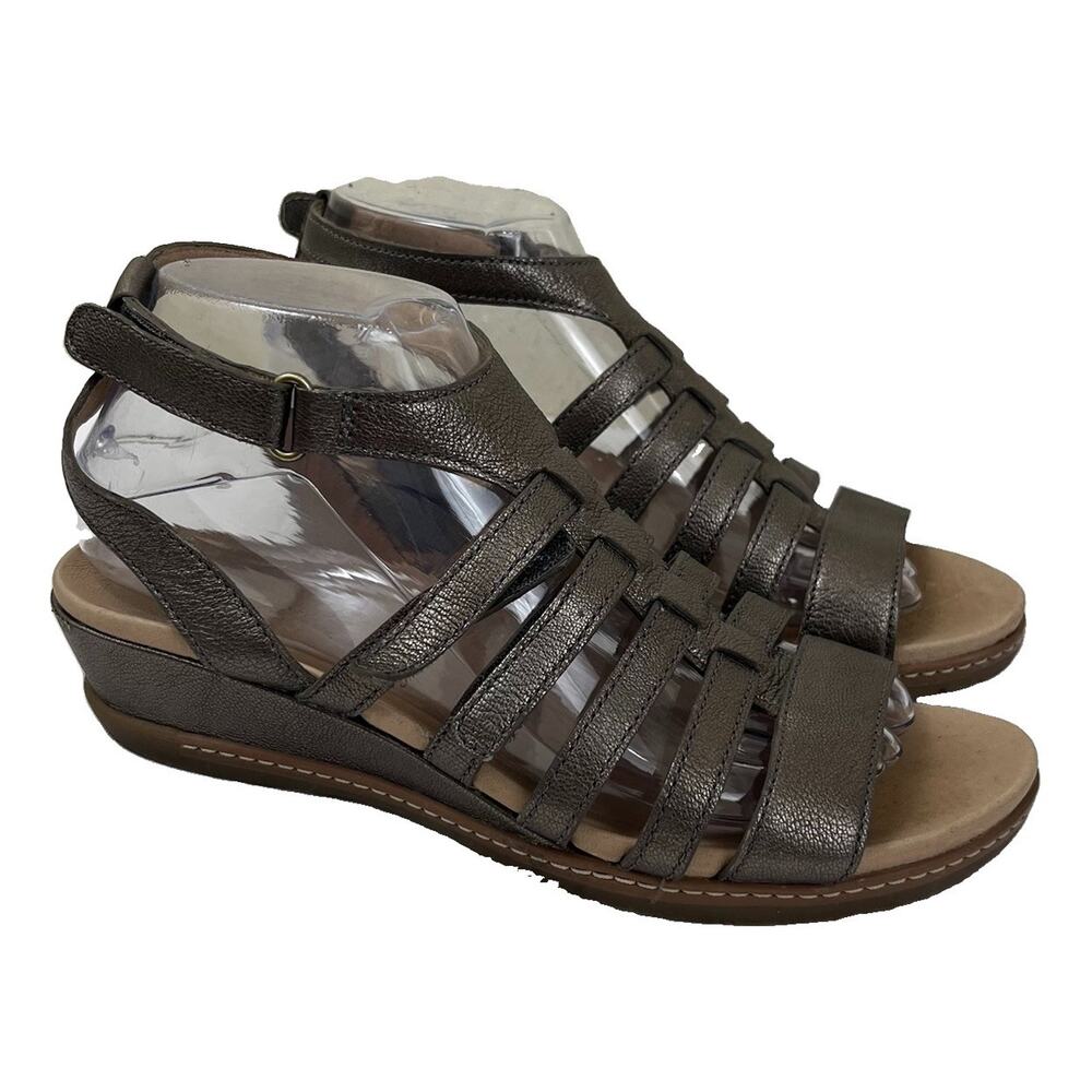 Dansko Athena Gladiator Sandals Women’s EU 38 US 8.5/9 Leather Comfort Bronze